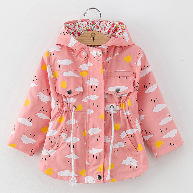 Kids Jacket Girls Trench Coat Outerwear